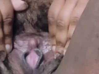 Misha Creme l Black BBW bimbo showing off pink hairy pussy ???? See more on Onlyfans mishacreme ????