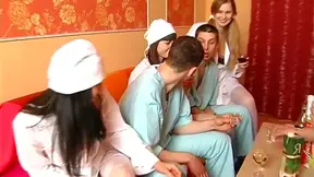 Medical Students Enjoy Steamy Group Sex Adventure Together