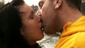 Funky couple from Norway having wild sex in living room