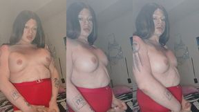 tsladoll - big titty ts jerks off