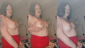 tsladoll - big titty ts jerks off