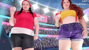 Misty and May Facesitting and Farting Pokemon Battle Punishment
