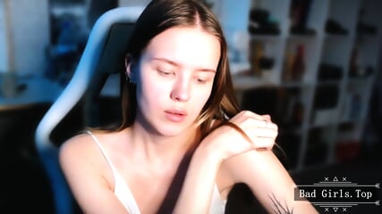 Small tits skinny long hair brunette petite teen