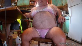 Pink Bra N Panty Cum Dripping