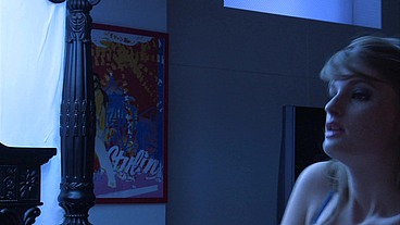 The cutie lets some guy fuck her wet pussy right in the lounge of her precious sorority