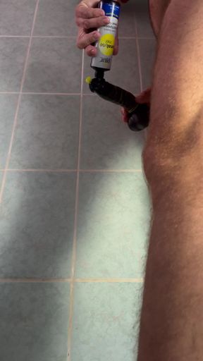 Home prostate workout with cumshot.