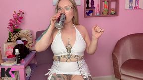 soda burping enhanced belly bloat grumbling