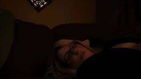 Milf masturbates and gets a facial watching porn