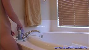 Annabell Lee & AnnaBelle Lee: Tasty Up Close POV: Petite Redhead Annabelle Lee Shaves Legs and Shaves