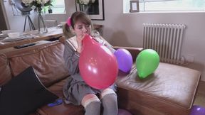 Cherry English balloon popping