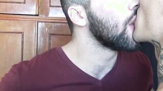 First time having raw sex for bearded guy and he enjoys it