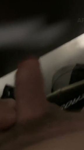 Voyeuring a Stranger in the Bar Toilet Ended with his Big Cock deep in my Throat   Clip 1