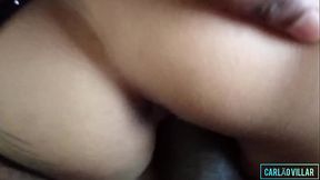 Real blonde takes black man's big cock bareback