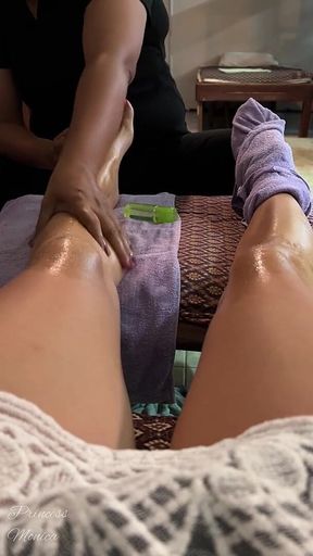 Oiled Foot Massage by Thai Women