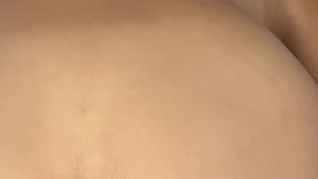 asian girl anal riding his white cock