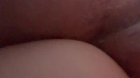 asian girl anal riding his white cock