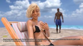My Hotwife - Gameplay - Roleplay - Vacation - Wife Takes BBC in Beach