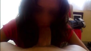 Boyfriend enjoys Recording her Sucking his Big Cock and Having hot Sex on Holidays