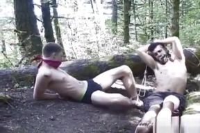 Tied up by escaped prisoner