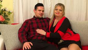 ”Lustful lad is drilling mature lady's bushy vagina”