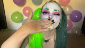 Clown Girl Fucks All Her Holes