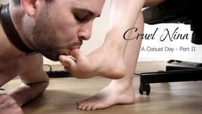 A Casual Day - Part II - Foot Worship, Foot Smelling And Office Domination