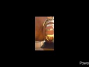 Riding Rex with ass to mouth deep throat