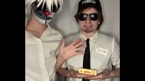 Enard and micheal playing with exotic butter