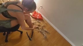 Caught in self bondage