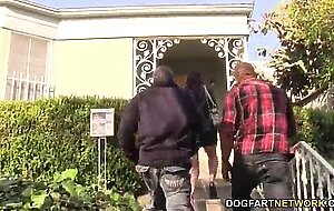 Busty cougar tiffany mynx handles two bbc