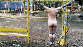 Guy Park - Crucified Helpless Naked Guy In The Park