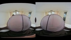 【無】[VR] 美しい人に罵られたい ～蒸れた黒パンスト美女が自ら激ピストンで勝手に絶頂～ 小川桃果 パート2