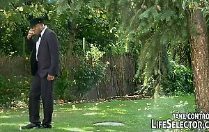 Anal threesome with Aleska Diamond, lesbian sex with Blue Angel