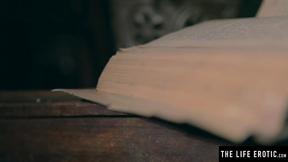 ”Satisfying Mira V licks a sex toy before fucking herself”