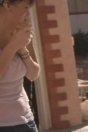 Lesbian Issues Scene-4 threesome of Lesbian Beauties Fucking with Strapon in the Garden