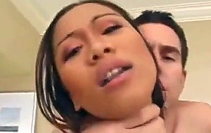 Filipina teen gets creampie from white cock