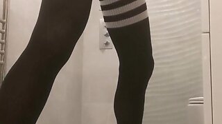 Delicious multiple cum loads: sheer tasty socks!