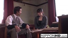 Asian babe gets banged