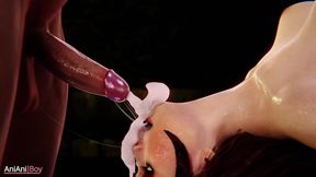 Wanda throat fuck and swallow
