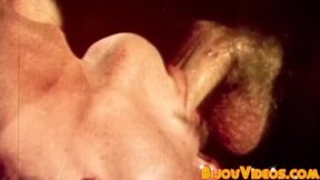 Mature gay studs barebacking session ends with messy cum facial