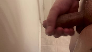 stroking dick straight out the shower
