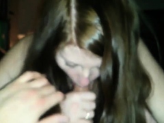 shy girl almost ready for a threesome