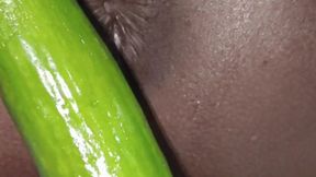 My Husband Enlarged My Pussy by Putting Cucumber in It.