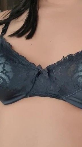 My Fav Black Lace and Nylon Bra