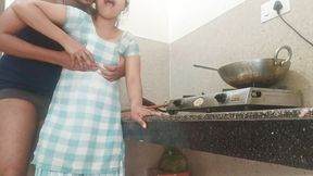 20 Yers Old Indian Desi Village Bhabhi Was Fucked by Dever in Kitchen on Clear Hindi Audio