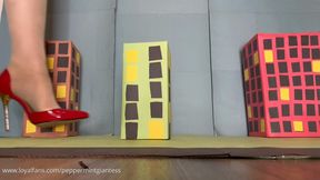 Mayors Giantess Assistant Destroys City