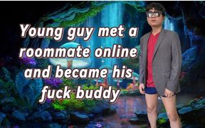 A Young Handsome Guy Met a Roommate Online and Became His Fuck Buddy.