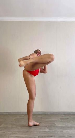 First I kicked you, and then I got excited