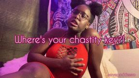 Where's your chastity key?! - Royal Ro teasing keyholder femdom POV sd mp4 720p