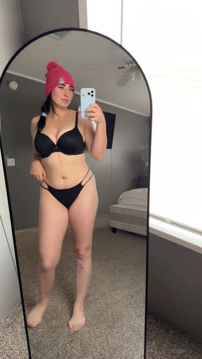 Female Onlyfans Model in Lingerie